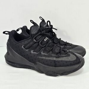Nike Lebron 13 XIII Boys 6.5Y Basketball 834347-002 Triple Black Athletic Shoes
